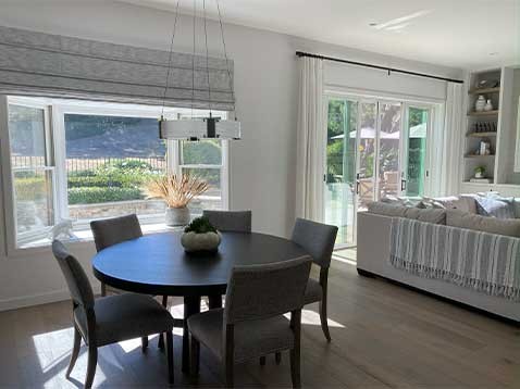 Dining and living room